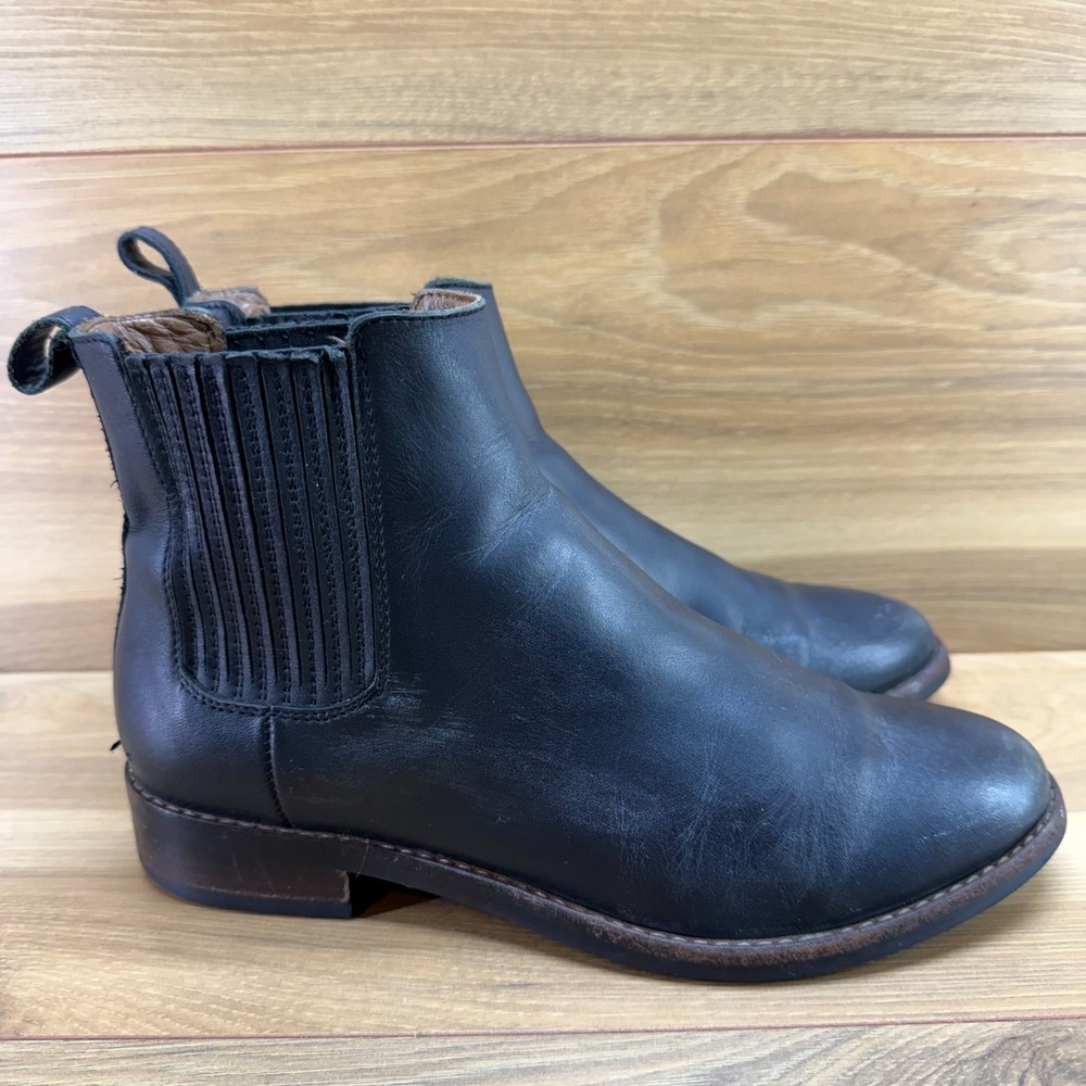 Thursday Boots Dreamer Chelsea Boots Womens 7.5 Black Leather Ankle Boho Chic
